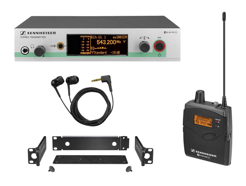 Das Wireless Monitoring-Set ew 300 IEM G3 ermöglicht die volle Kontrolle über den Live-Sound der eigenen Performance